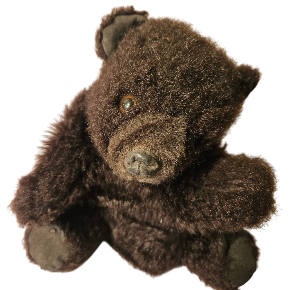 Vintage Folkmanis Furry Folk Bear Hand Puppet Made in USA Wildlife Animals